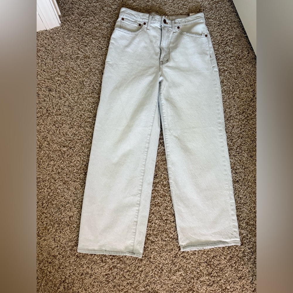 NWT Madewell The Perfect Vintage Wide-Leg Crop Jean